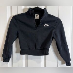 Nike Hoodie Youth Size XS Black 1/4 Zip Sweatshirt Sweater Fleece Never Worn